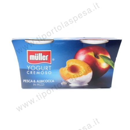 Yogurt cremoso pesca e albicocca Muller x 2