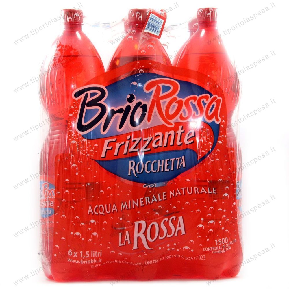 Acqua minerale frizzante brio blu la rossa Rocchetta lt.1,5 - www