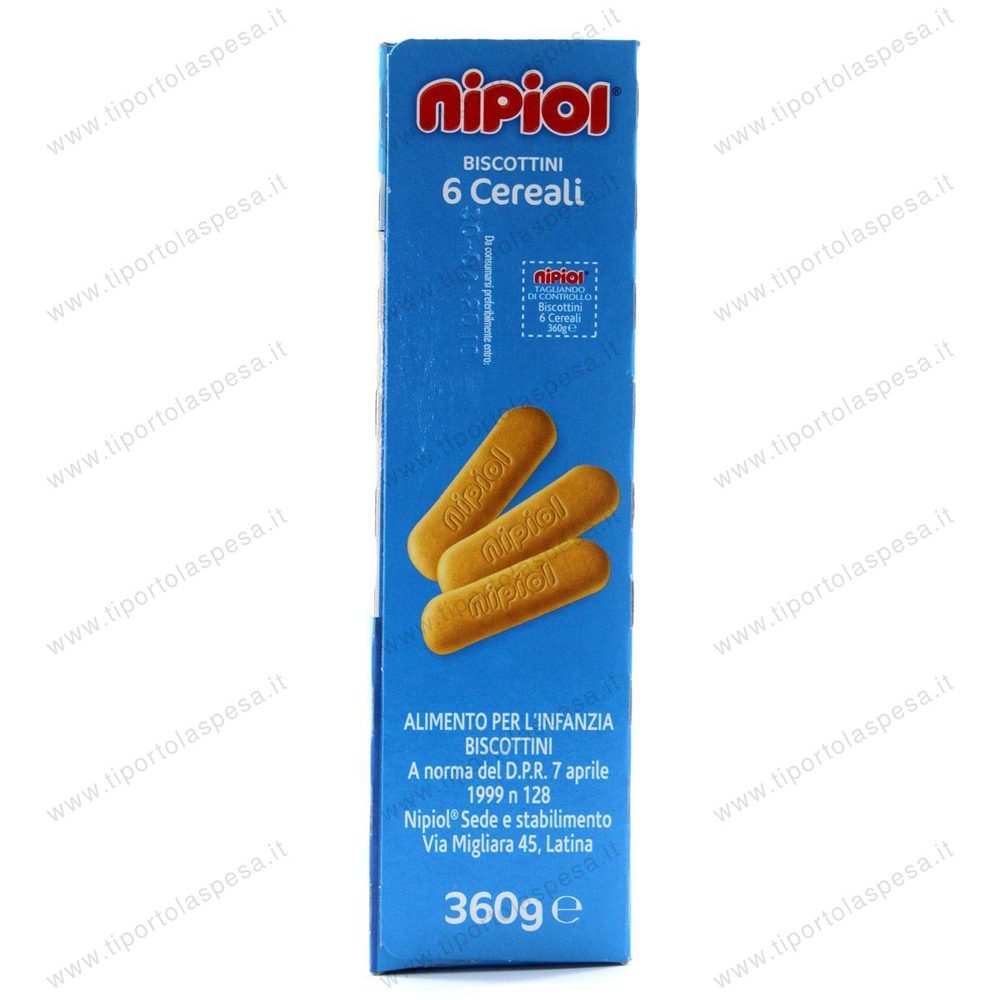Biscottini 6 cereali Nipiol gr.360 
