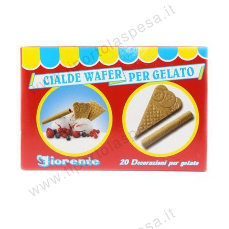Cialde wafer per gelato assortite x 20