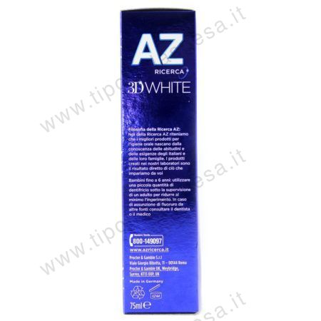 Dentifricio AZ 3D ricerca white revitalize ml.75 - immagine 2