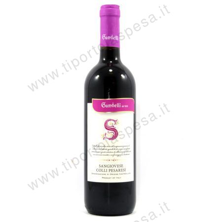Vino Sangiovese Colli Pesaresi Doc Gambelli cl.75