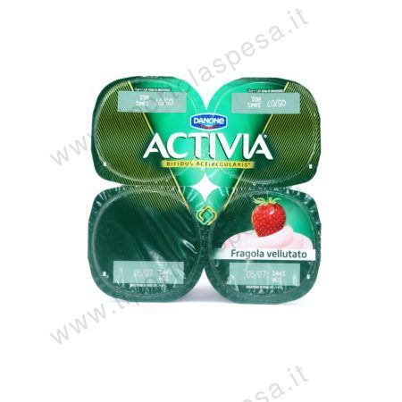 Yogurt fragola vellutato Activia Danone x 4
