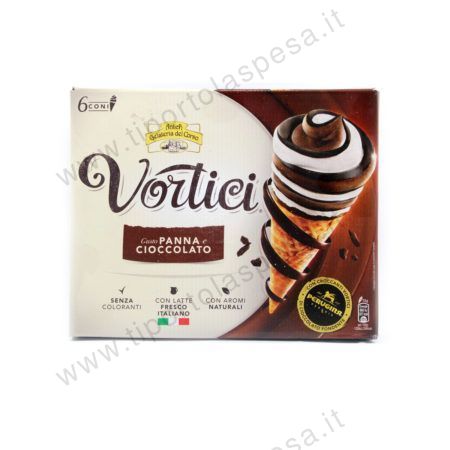 Coni gelato vortici panna cioccolato Perugina 6 pz.