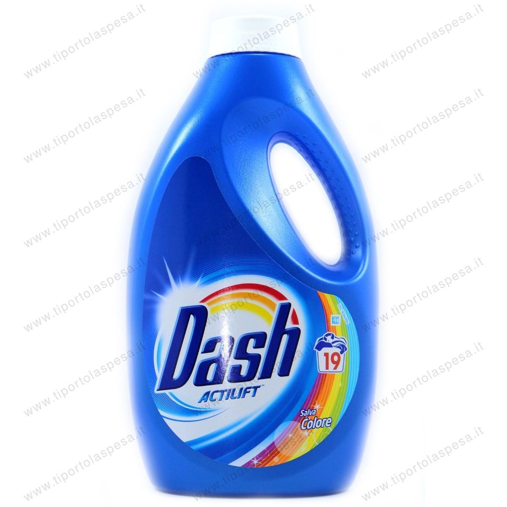Detersivo Dash liquido lavatrice colore 19 misurini 