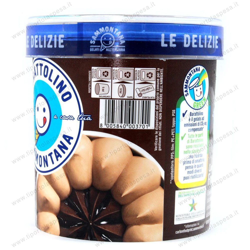 Gelato barattolino cioccolato al latte cuore fondente Sammontana - immagine 3
