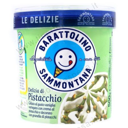 Gelato barattolino delizia di pistacchio Sammontana