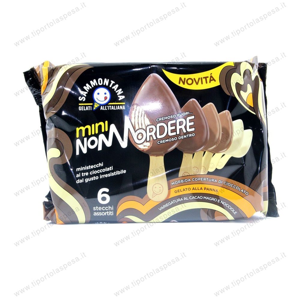 Gelato Non Mordere Sammontana panna cioccolato nocciole x 6 gr.210