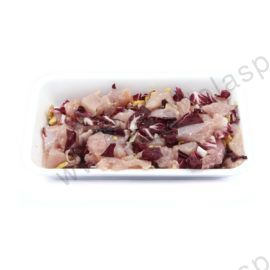 Straccetti tacchino radicchio e noci gr.500 circa