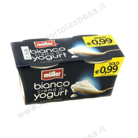 Yogurt magro cremoso bianco Muller gr.125 x 2