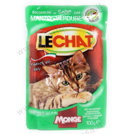 Bocconcini gatto manzo verdure Le Chat Monge gr.100