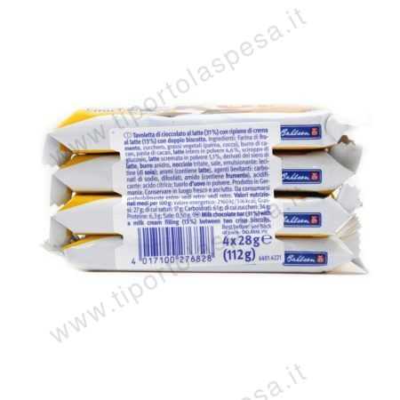 Snack pick up choco & milk Bahlsen x 4 - immagine 2