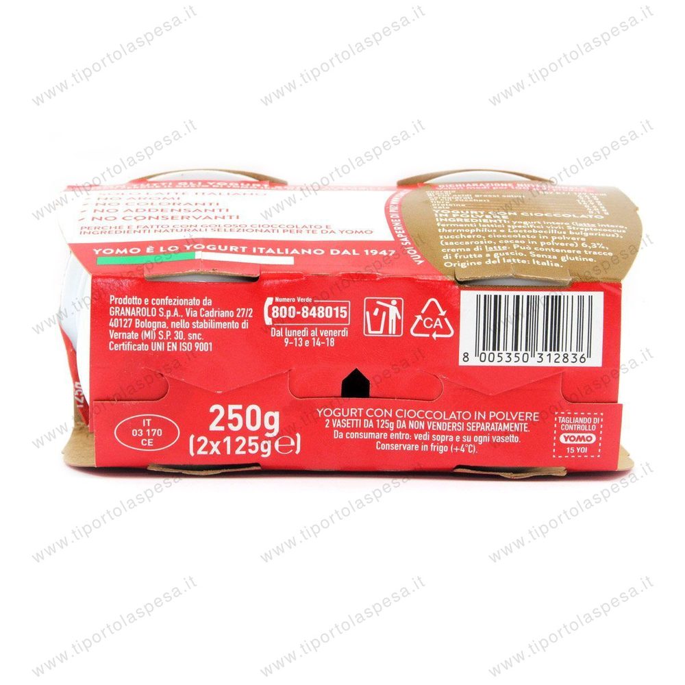 Yogurt cioccolato goloso Yomo gr.125 x 2 - immagine 2