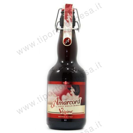 Birra doppio malto orzo e frumento Amarcord volpina ml.500
