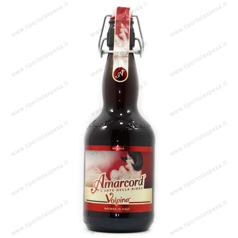 Birra doppio malto orzo e frumento Amarcord volpina ml.500