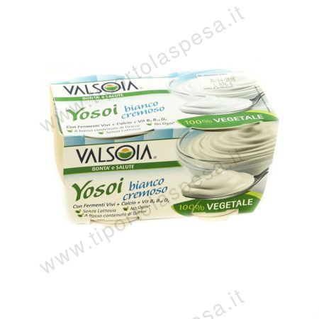 Yogurt yosoi bianco cremoso Valsoia gr.125 x 2