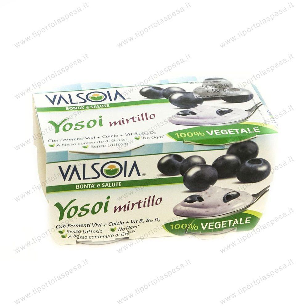 Yogurt yosoi mirtillo Valsoia gr.125 x 2