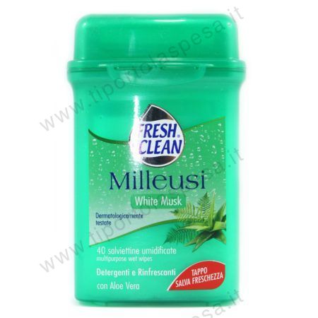 Salviettine milleusi Fresh & Clean white musk x 40