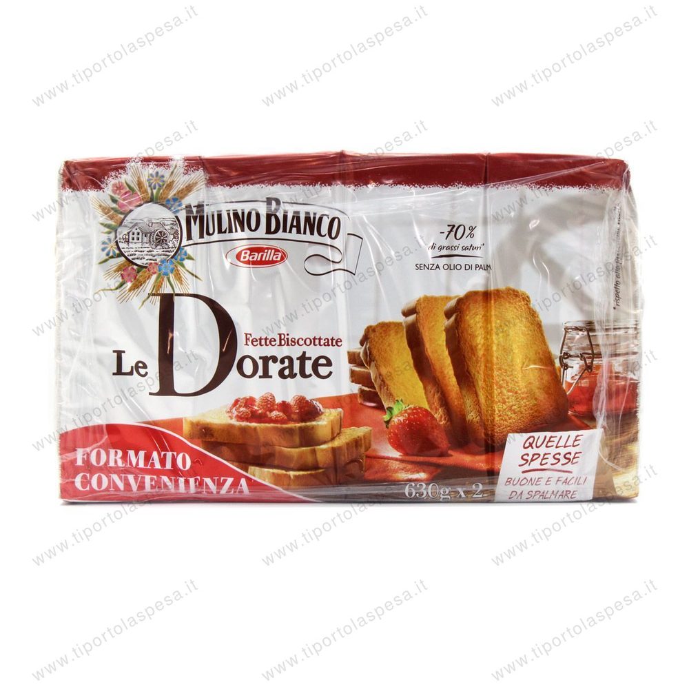 Fette biscottate Mulino Bianco Barilla 72+72