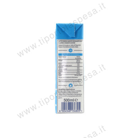 Latte parzialmente scremato uht ml.500 linea Sigma - immagine 3