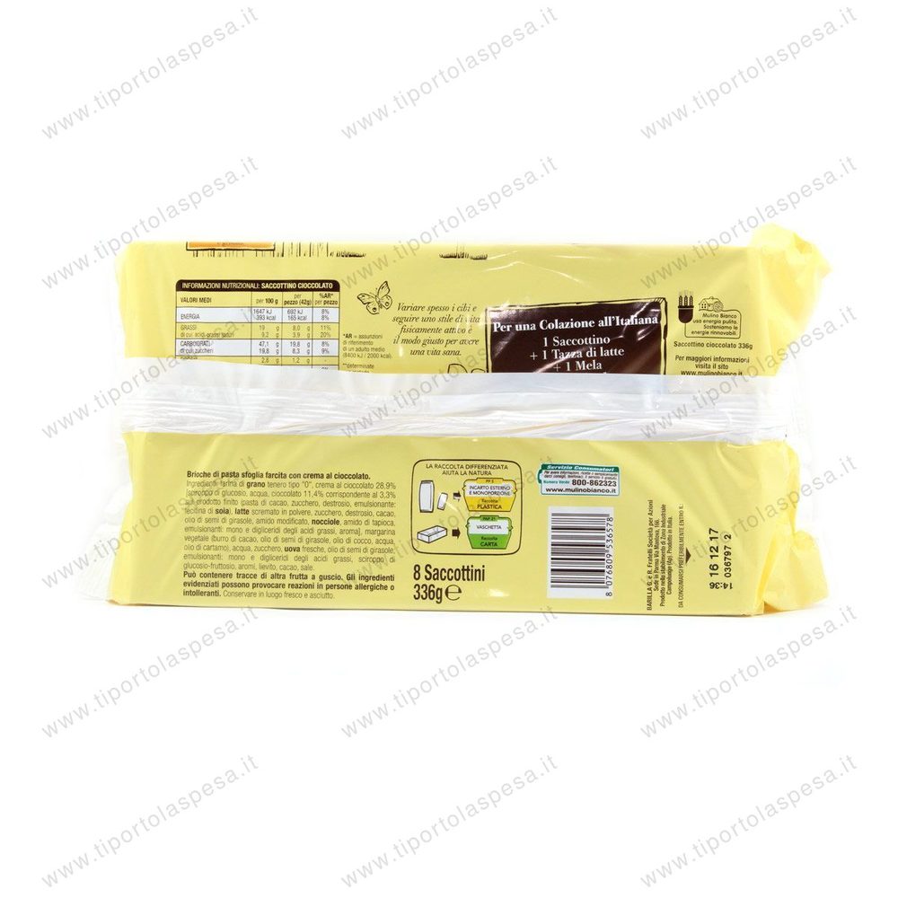 Merendine saccottino cioccolato Mulino Bianco x 8 - immagine 2