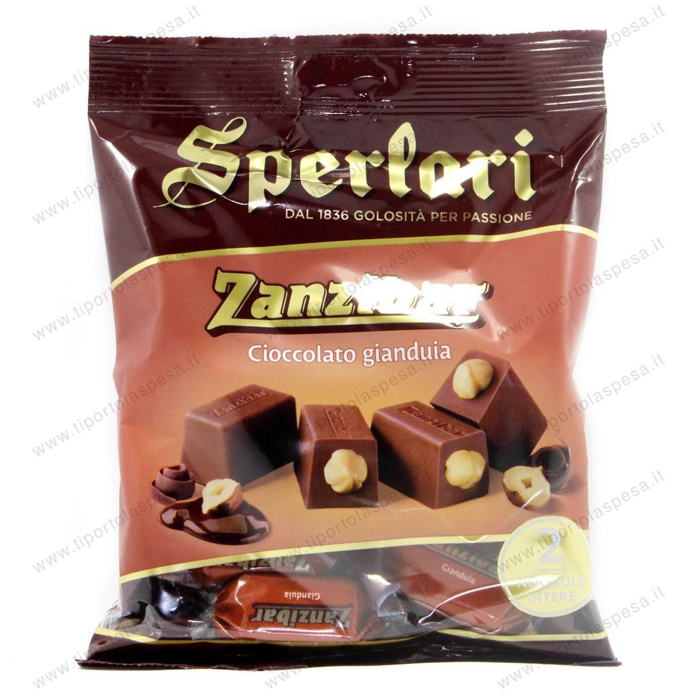 Torroncini Zanzibar Sperlari cioccolato e gianduia