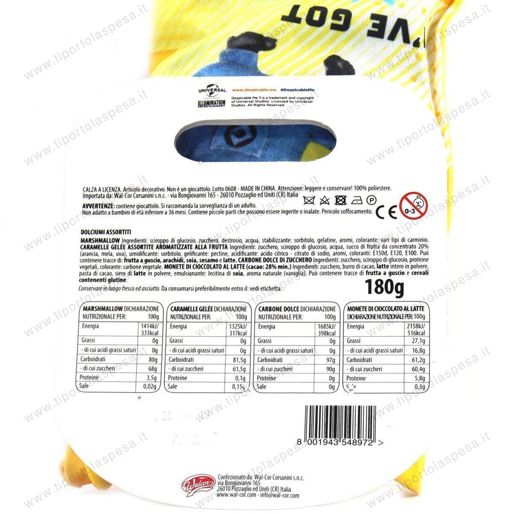 Calze Befana con dolcetti assortiti Walcor Little Pony gr.180 - immagine 2