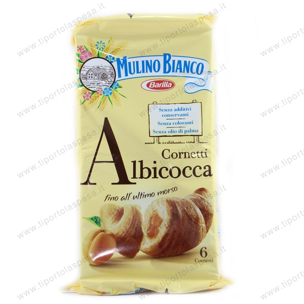 Cornetti Albicocca Mulino Bianco Barilla x 6
