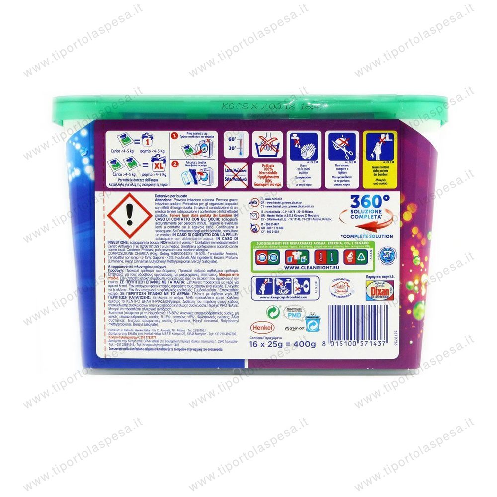 Detersivo Dixan duo caps x 16 - immagine 2