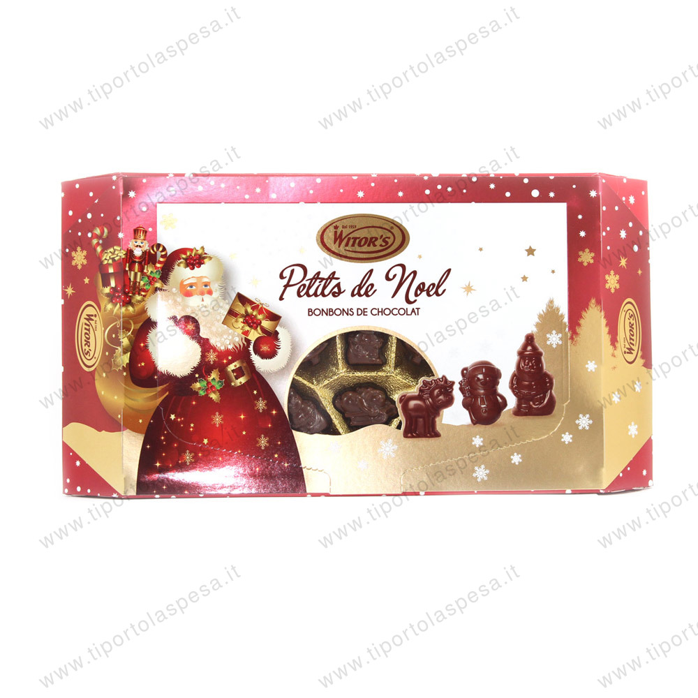 Praline cioccolato latte nocciola bonbons Petits de Noel Witor's gr.150