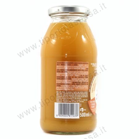 Succo frutta mela,arancia,carota e limone bottiglia Bio Alce Nero lt.0,50 - immagine 3
