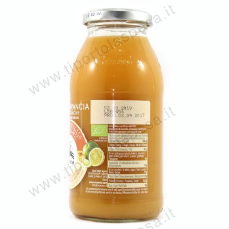 Succo frutta mela,arancia,carota e limone bottiglia Bio Alce Nero lt.0,50 - immagine 2