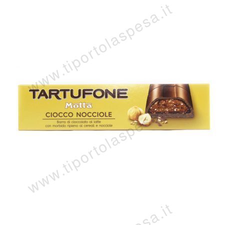 Torrone tartufone cioccolato al latte ciocco nocciole ripieno cereali Motta gr.150