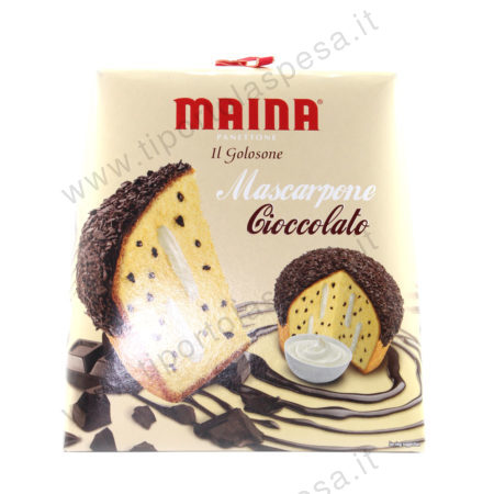 Panettone Maina Il Golosone mascarpone e cioccolato gr.750 senza canditi