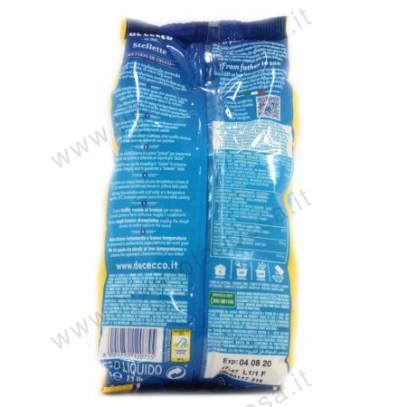 Pasta semola De Cecco stellette nr.75 - immagine 2