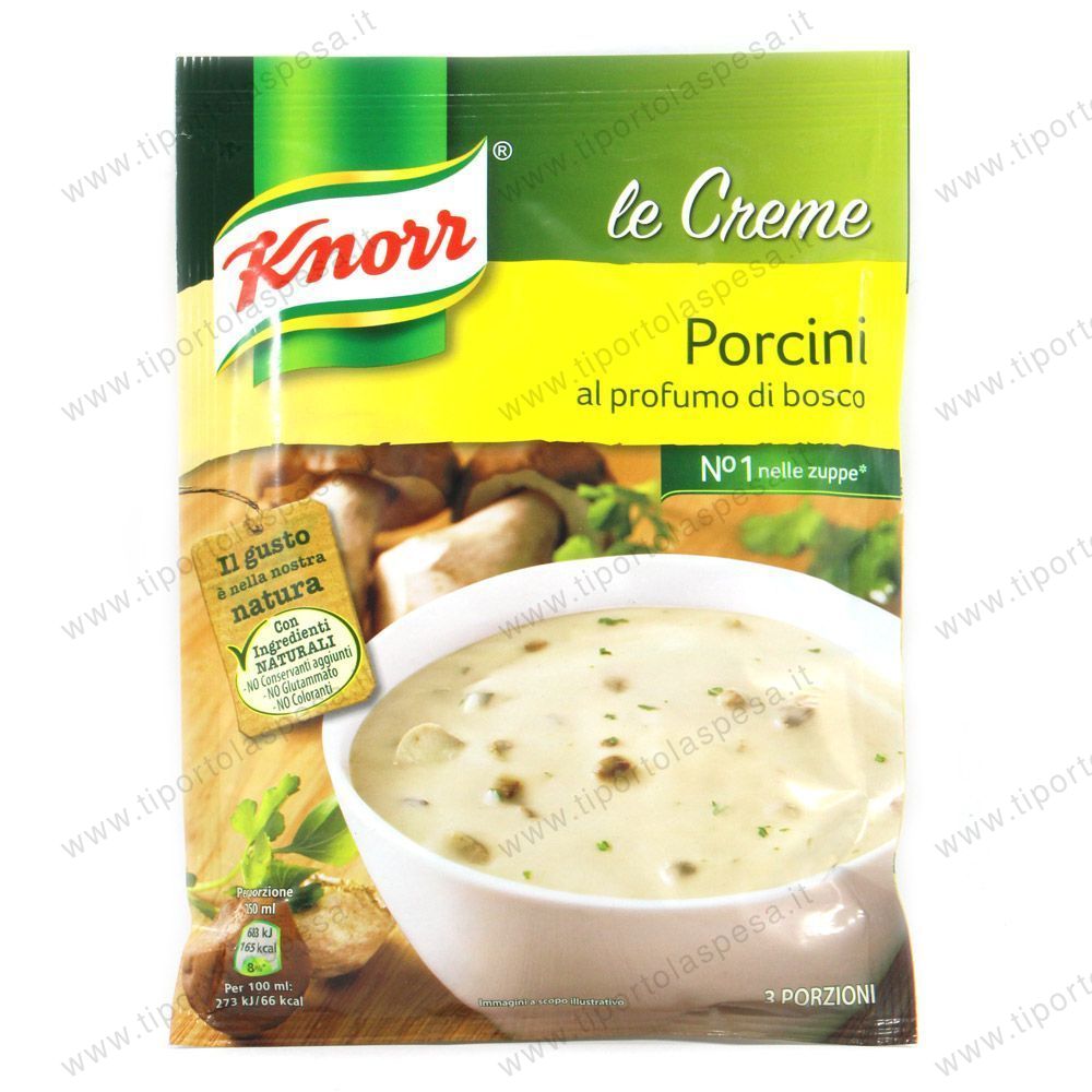 Crema funghi Porcini Knorr Le creme gr.100 www.tiportolaspesa.it