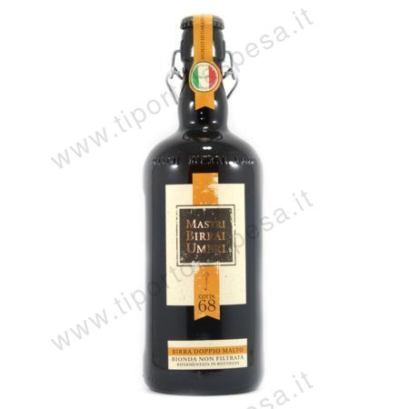 Birra artigianale doppio malto bionda Mastri Birrai umbri cl.75