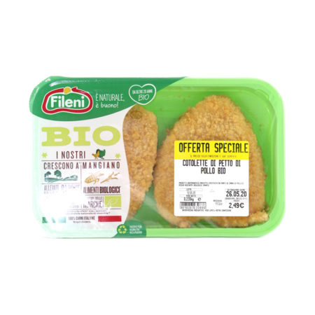 Cotolette di petto di pollo Fileni BIO gr.220