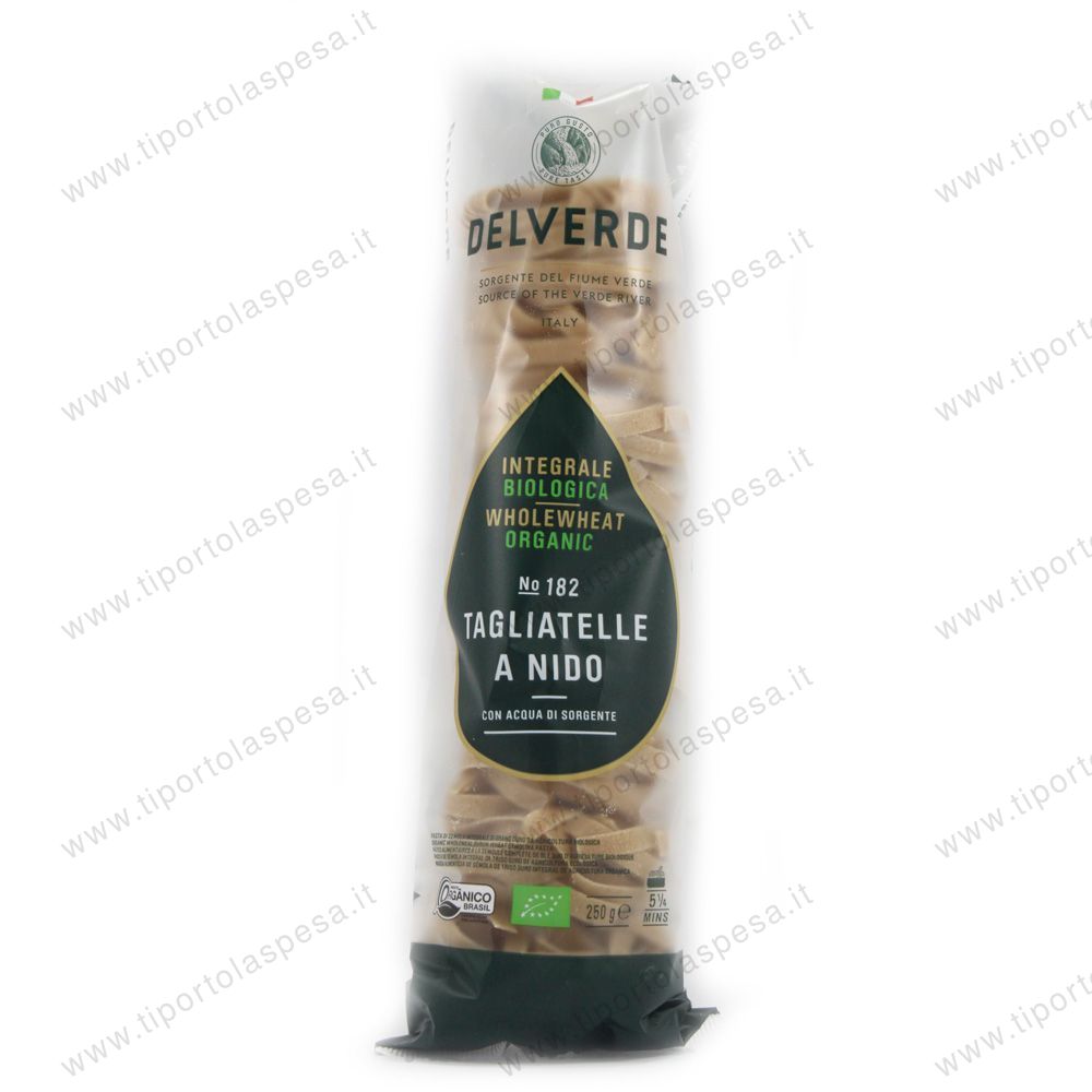Pasta di semola integrale Delverde BIO tagliatelle n.182 gr.250