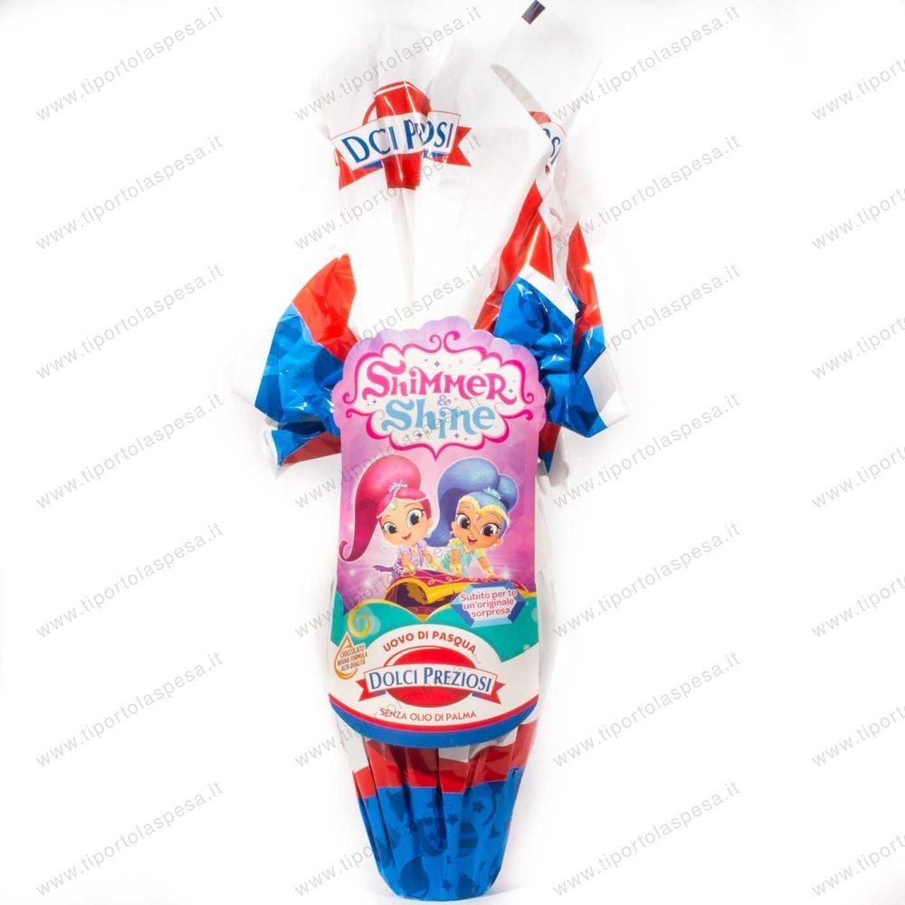Uovo cioccolato al latte con sorpresa shimmer shine Bauli gr.240
