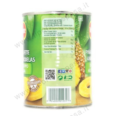 Ananas a fette allo sciroppo Del Monte gr.570 - immagine 2
