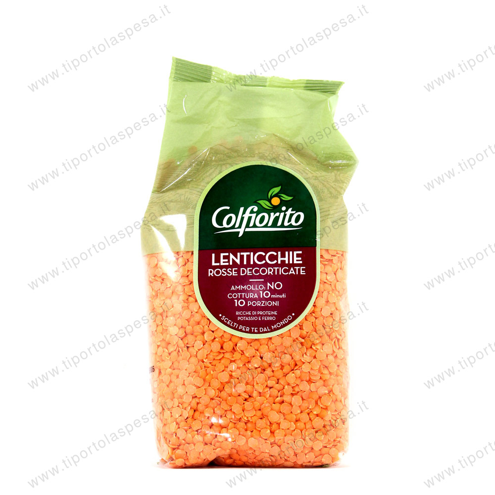 Lenticchie rosse decorticate Colfiorito gr.500
