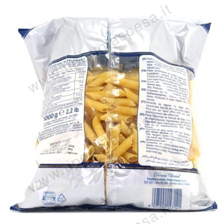 Pasta semola Donna Chiara penne rigate nr.103 kg.1 - immagine 2