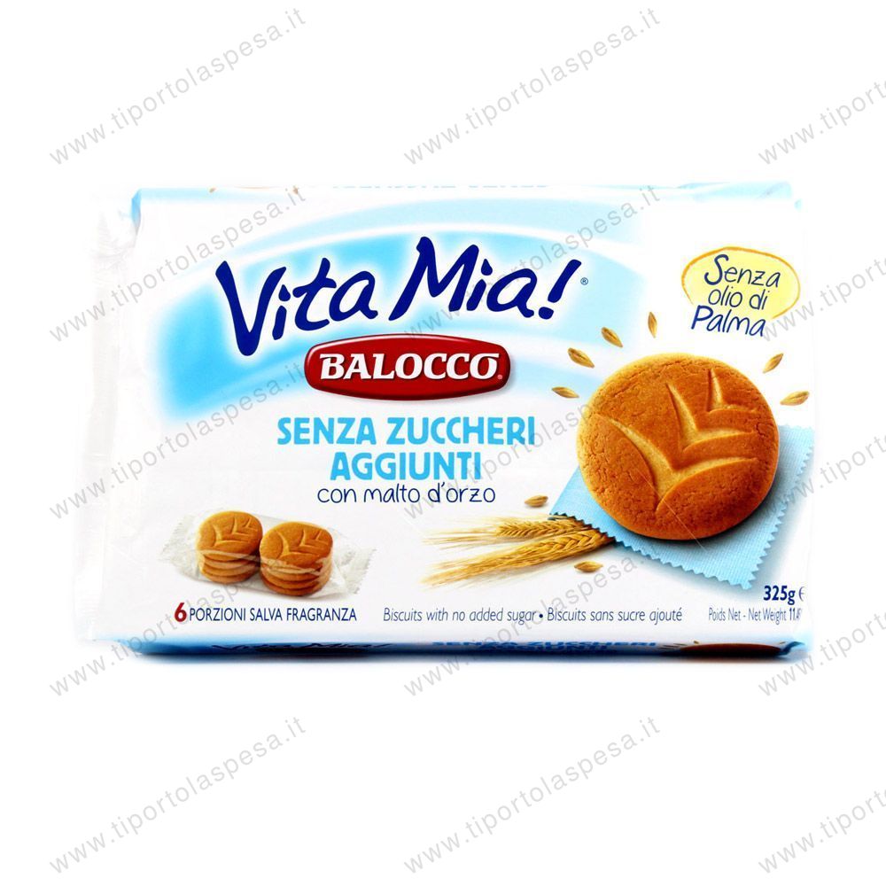 Biscotti Balocco Vita Mia con malto d'orzo senza zuccheri aggiunti gr.325