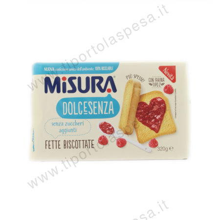 Fette biscottate senza zuccheri aggiunti dolcesenza Misura x 36