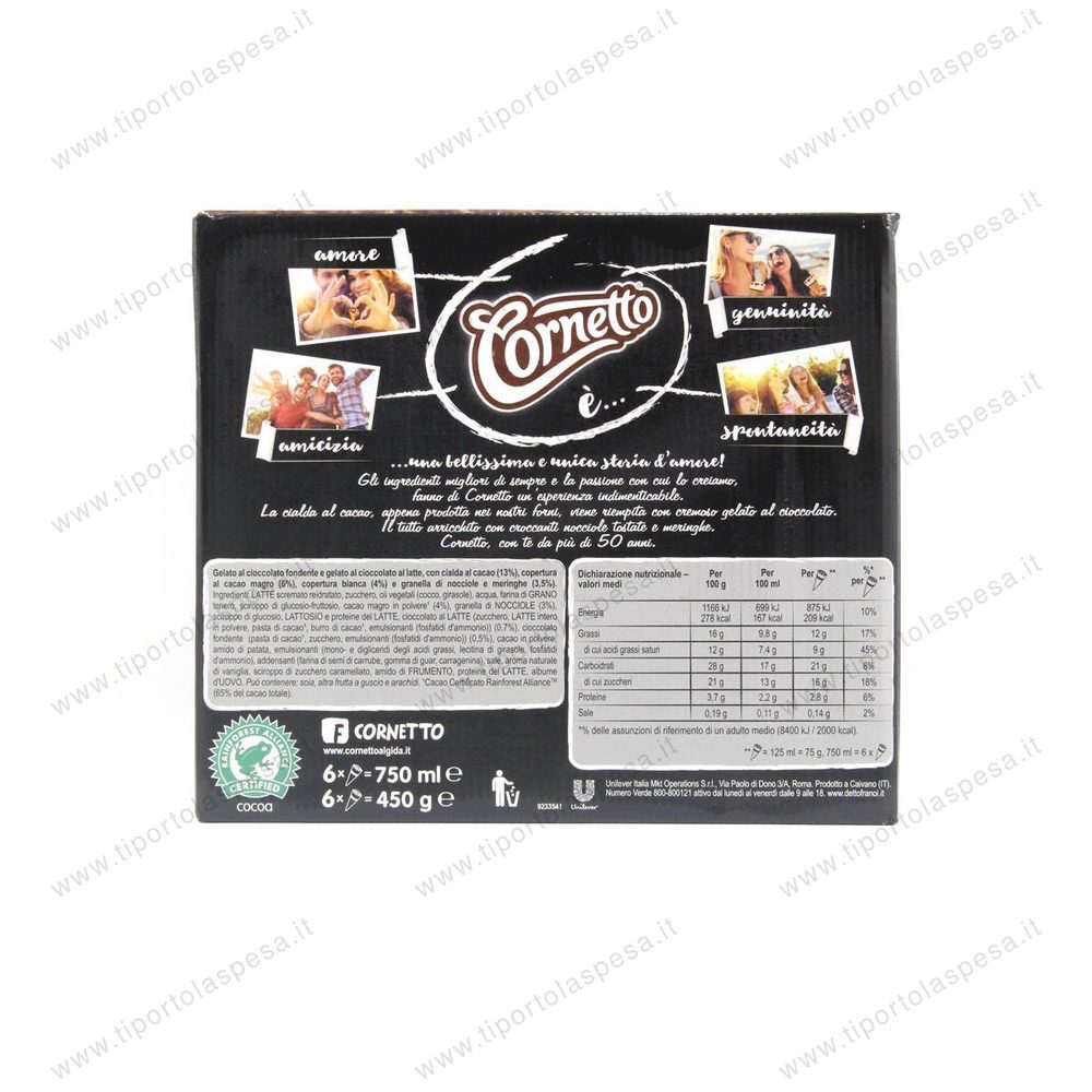 Gelato cornetto cioccolato sbagliato Algida x 6 - immagine 3