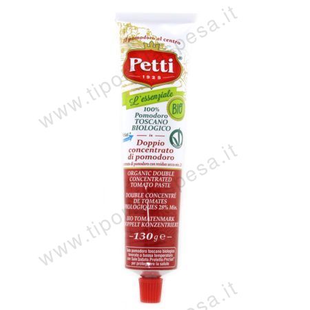Doppio concentrato tubetto pomodoro Petti Bio gr.130