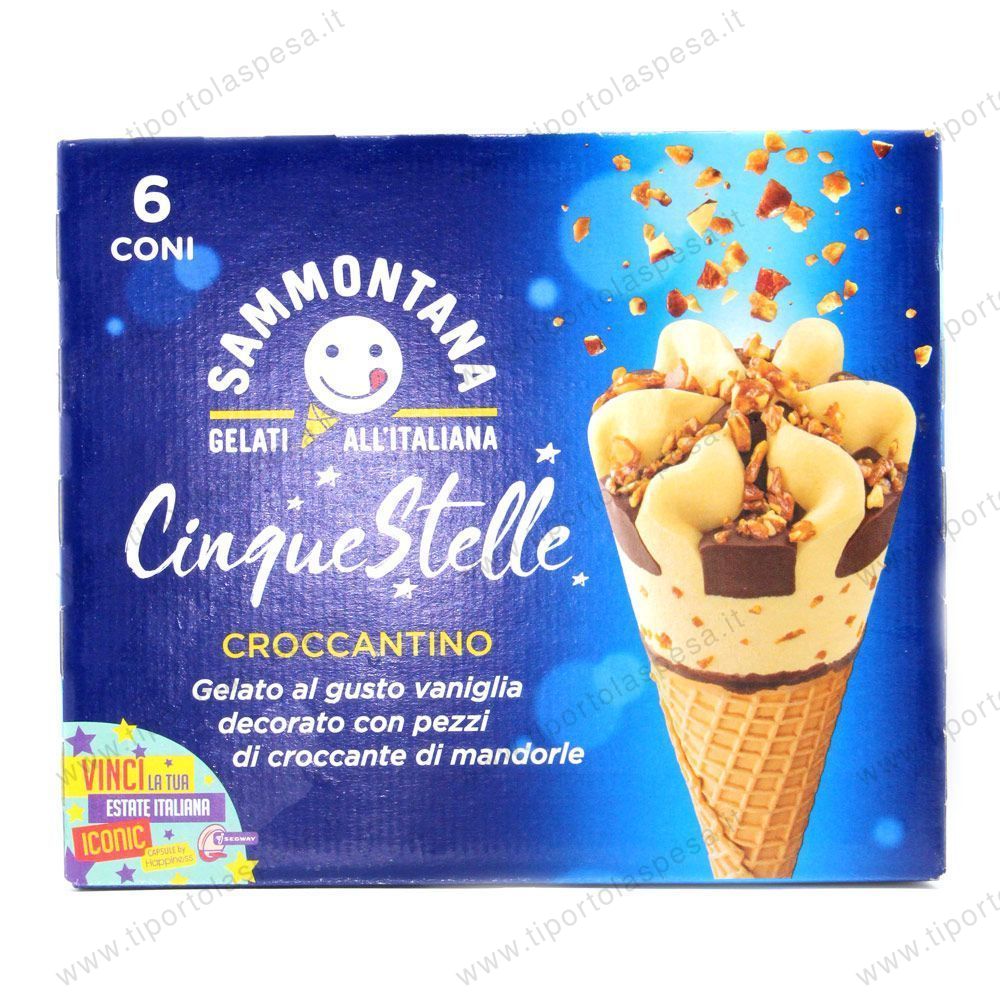 Gelato Cinque Stelle Croccantino Sammontana X 6 Www Tiportolaspesa It