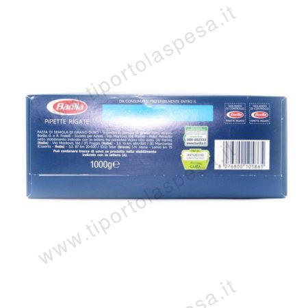 Pasta semola Barilla pipette rigate nr.94 kg.1 - immagine 2