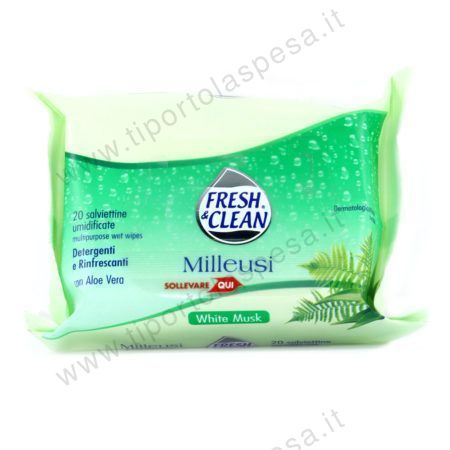 Salviettine milleusi Fresh & Clean white musk x 20